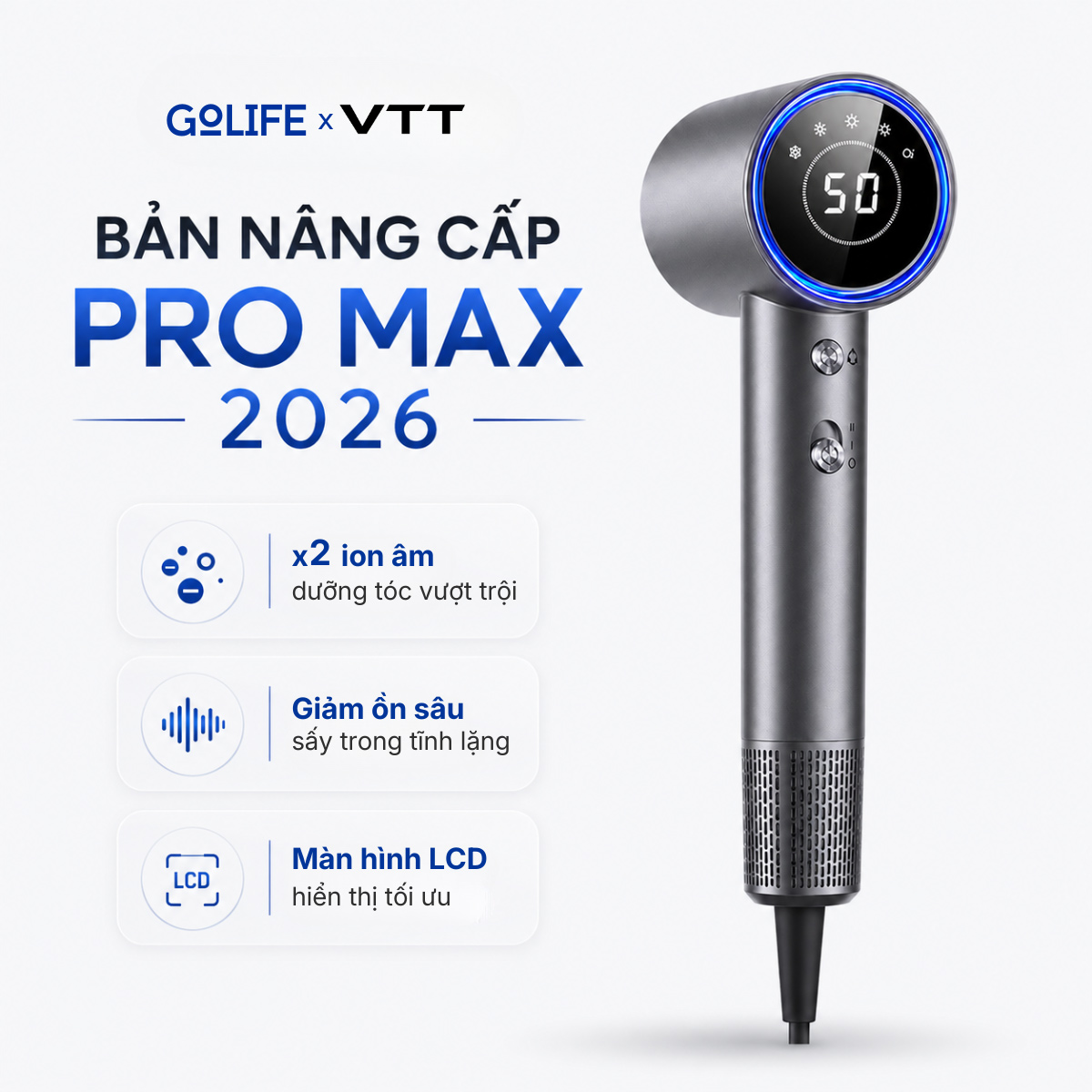 Máy Sấy Tóc Tốc Độ Cao VTT N1 Pro Max – Professional Hair Dryer