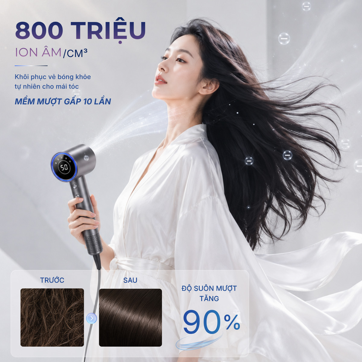 Máy Sấy Tóc Tốc Độ Cao VTT N1 Pro Max – Professional Hair Dryer - Ảnh 9